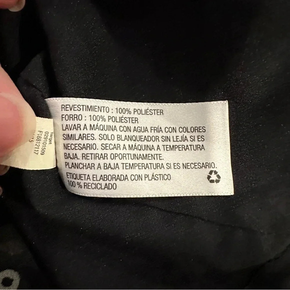 Liz Lange Maternity Black White Maxi Sleeveless Drawstring Waistband Dress Sz M - Picture 7 of 7